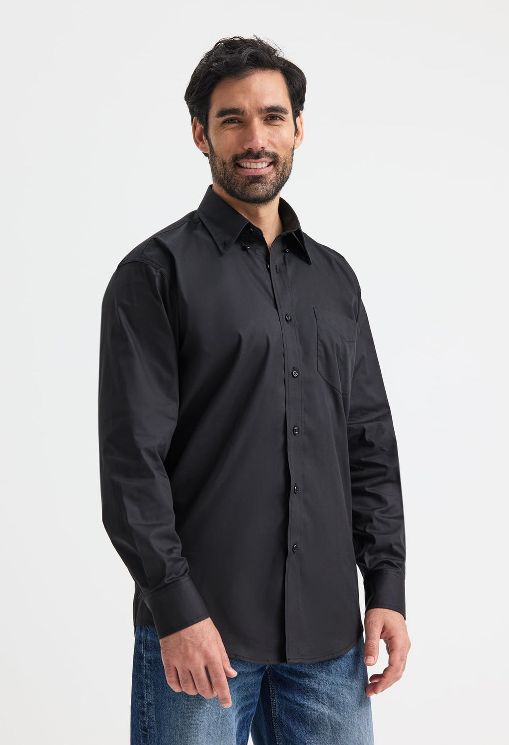 Men's Pinpoint Oxford Full Sleeve Shirt - 140gsm 85/15 Combed Cotton | 7 Colours