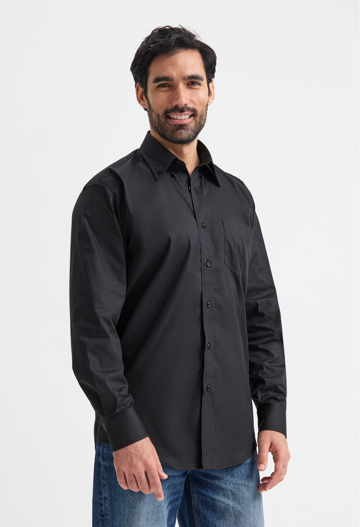 Mens Pinpoint Oxford Full Sleeve Shirt by wrapandcover.co.uk Uniforms, teamwear and custom corporate apparel. Specialising in Central London and the home counties.