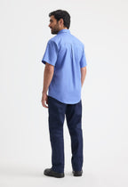 Men's Pinpoint Oxford Half Sleeve Shirt - 140gsm 85/15 Combed Cotton | 7 Colours