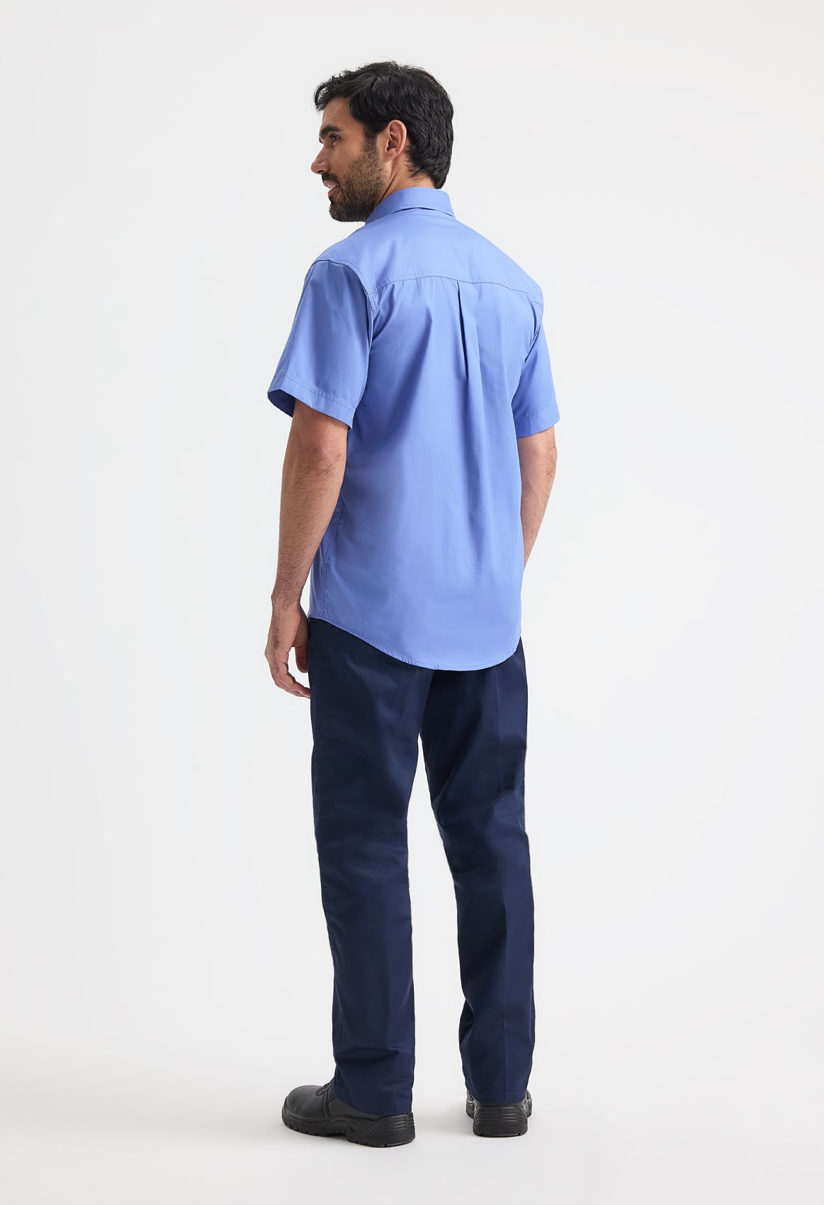 Men's Pinpoint Oxford Half Sleeve Shirt - 140gsm 85/15 Combed Cotton | 7 Colours