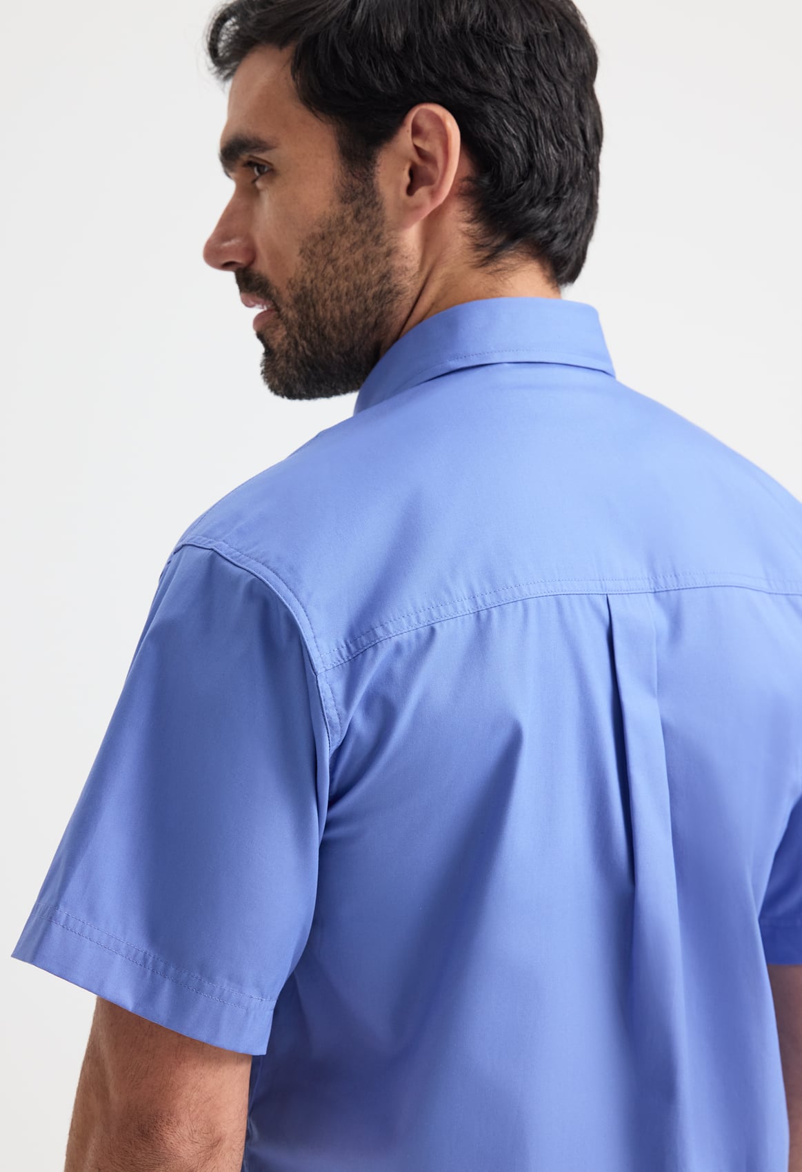 Men's Pinpoint Oxford Half Sleeve Shirt - 140gsm 85/15 Combed Cotton | 7 Colours