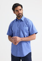 Men's Pinpoint Oxford Half Sleeve Shirt - 140gsm 85/15 Combed Cotton | 7 Colours