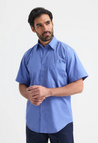 Mens Pinpoint Oxford Half Sleeve Shirt by wrapandcover.co.uk Uniforms, teamwear and custom corporate apparel. Specialising in Central London and the home counties.