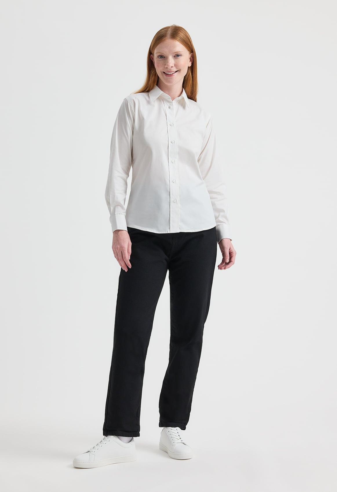 Ladies' Pinpoint Oxford Full Sleeve Shirt - 140gsm 85/15 Combed Cotton | 7 Colours