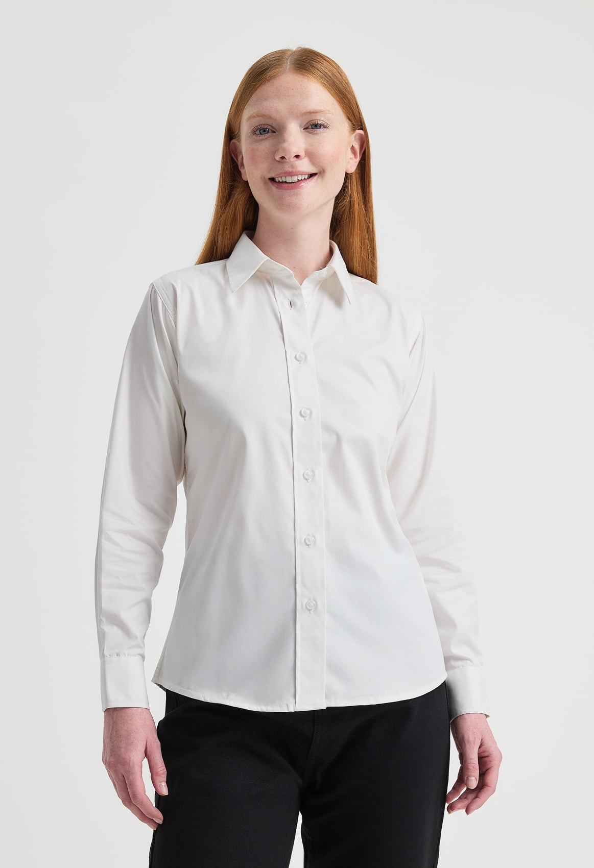 Ladies' Pinpoint Oxford Full Sleeve Shirt - 140gsm 85/15 Combed Cotton | 7 Colours