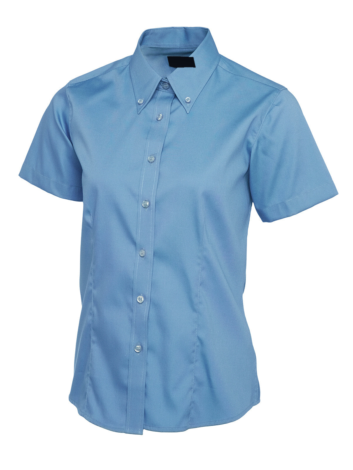 Ladies' Pinpoint Oxford Half Sleeve Shirt - 140gsm 85/15 Combed Cotton | 7 Colours