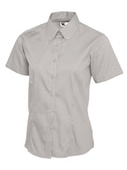 Ladies' Pinpoint Oxford Half Sleeve Shirt - 140gsm 85/15 Combed Cotton | 7 Colours