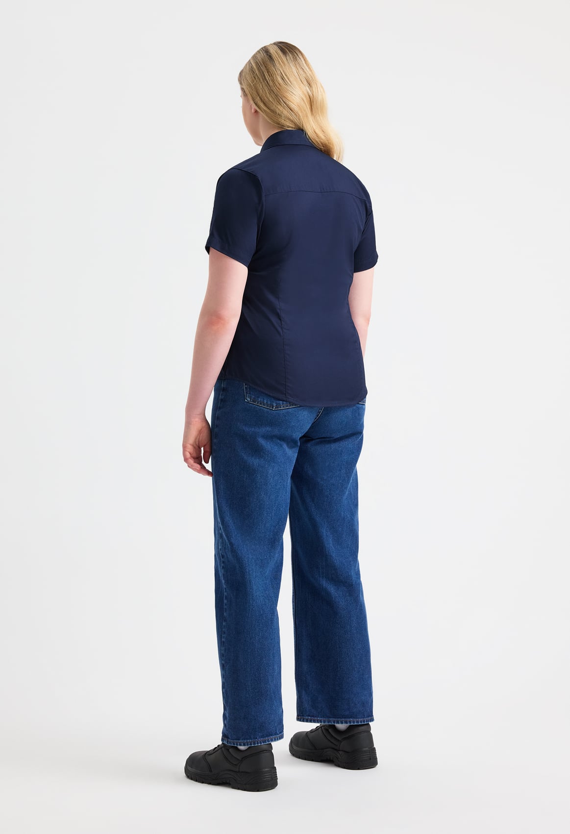 Ladies' Pinpoint Oxford Half Sleeve Shirt - 140gsm 85/15 Combed Cotton | 7 Colours