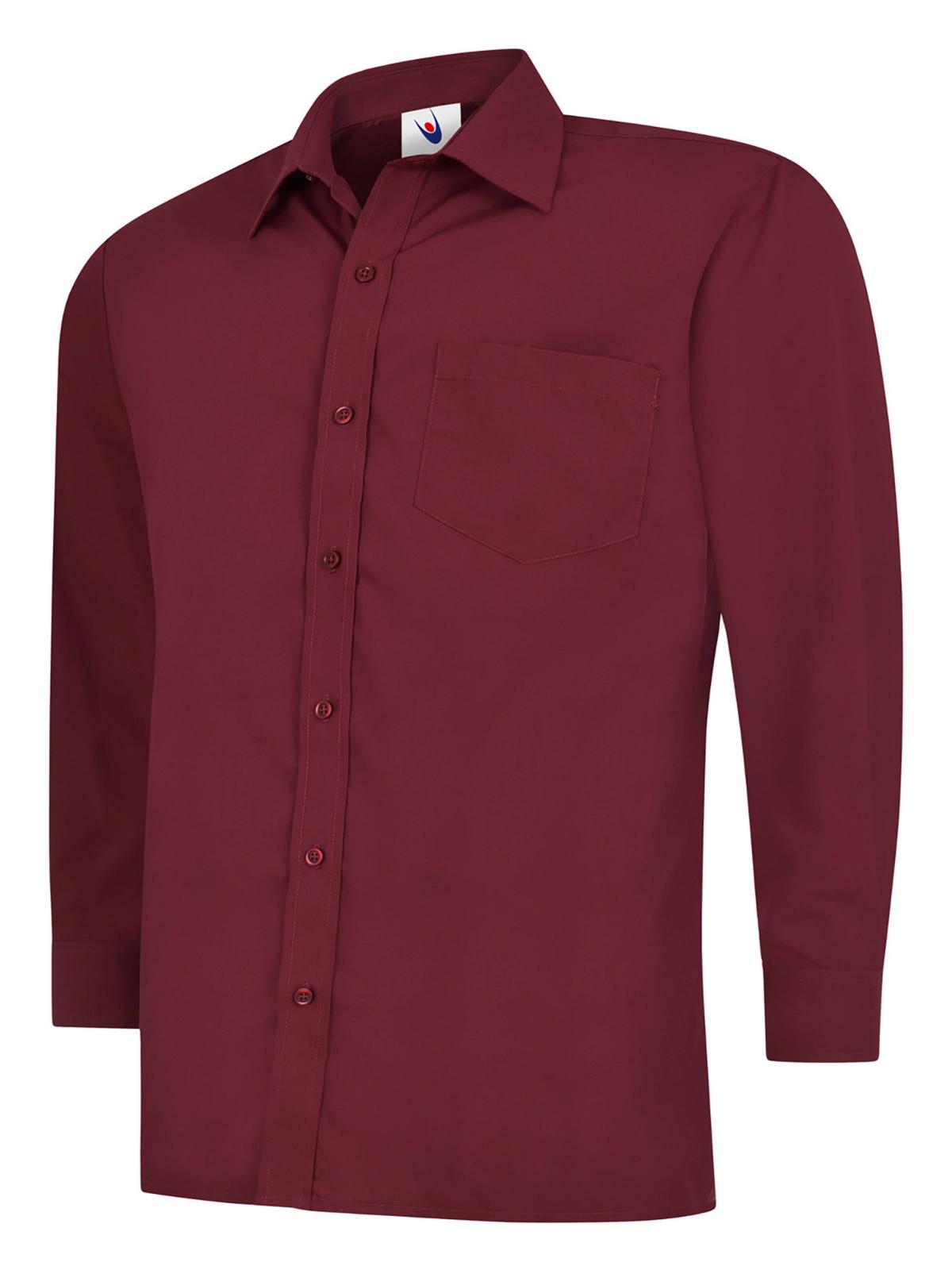Men's Poplin Full Sleeve Shirt - 120gsm 65/35 Polycotton | 3 Colours