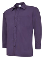 Men's Poplin Full Sleeve Shirt - 120gsm 65/35 Polycotton | 3 Colours