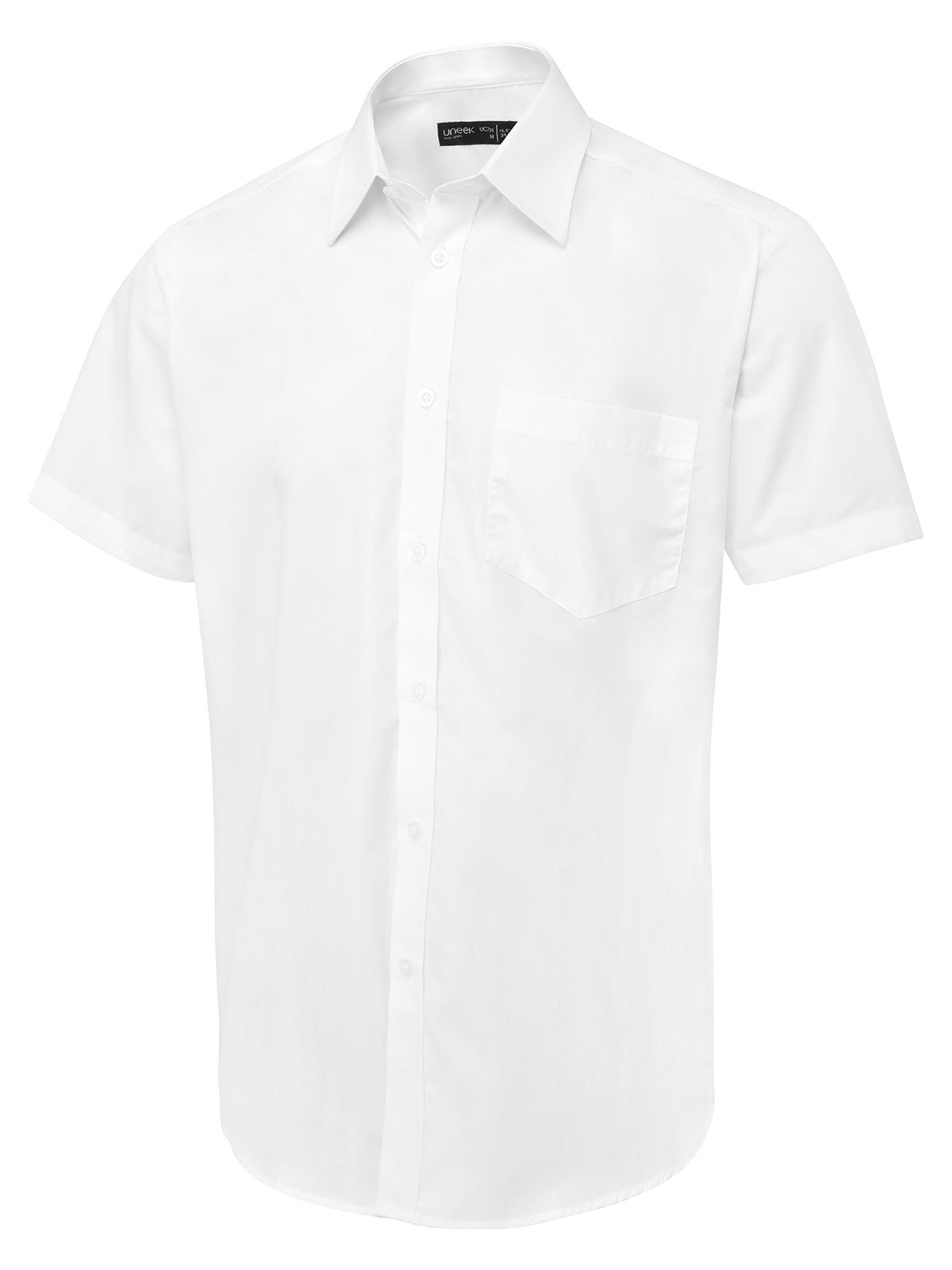 Men's Short Sleeve Poplin Shirt - 120gsm 65/35 Polycotton | 3 Colours