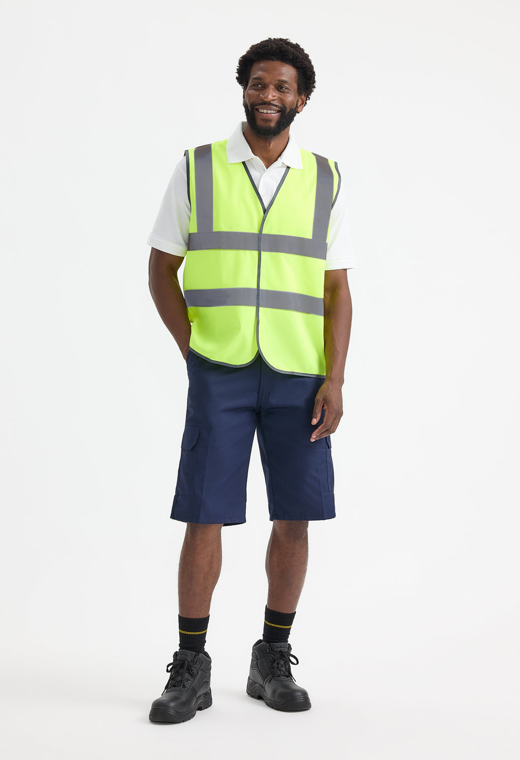 Hi Vis Safety Waistcoat - Detail View 1