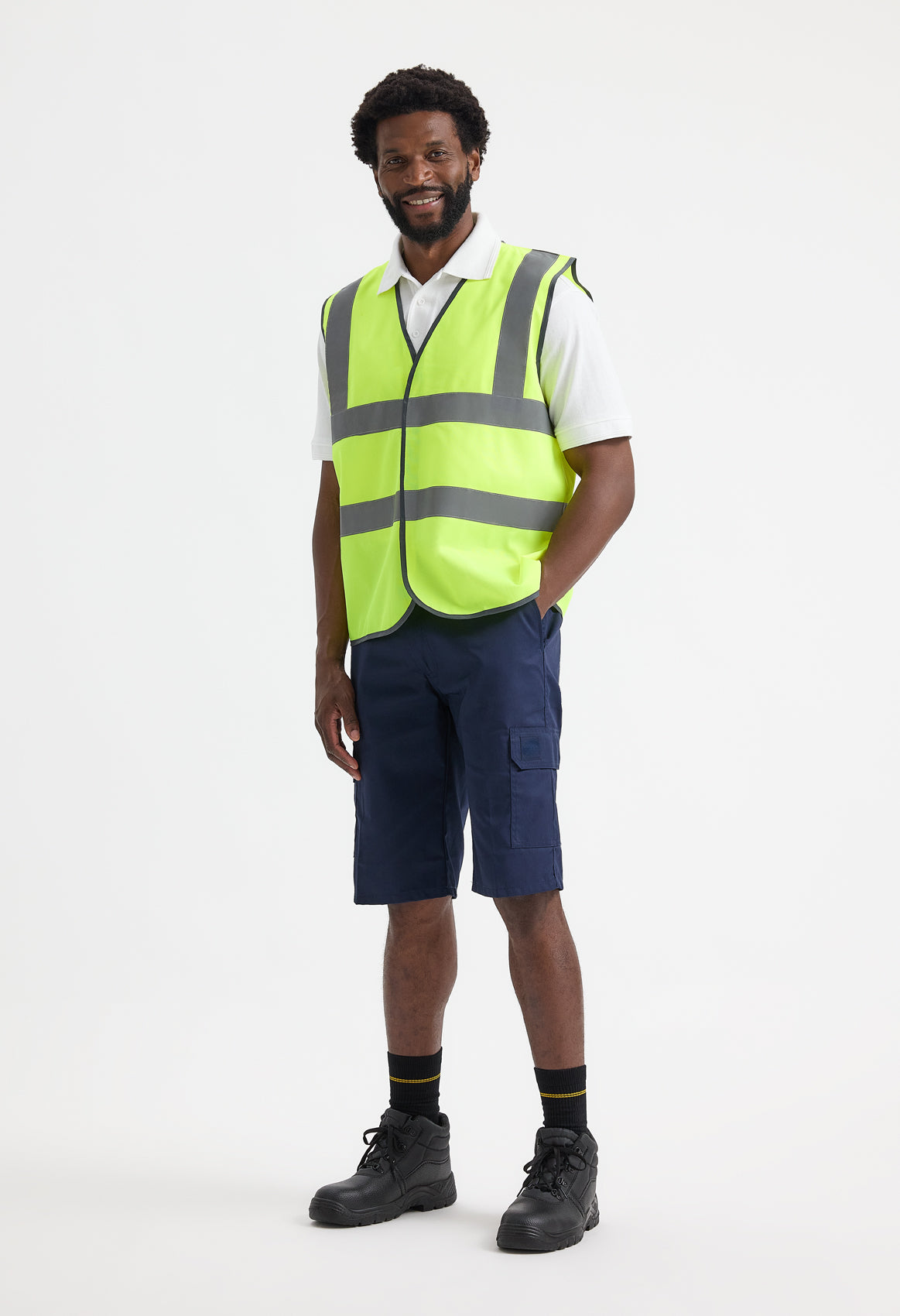 Hi Vis Safety Waistcoat - Front View