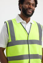 Unisex Hi-Vis Safety Waistcoat - EN ISO 20471 Class 2 | Yellow & Orange