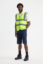 Unisex Hi-Vis Safety Waistcoat - EN ISO 20471 Class 2 | Yellow & Orange