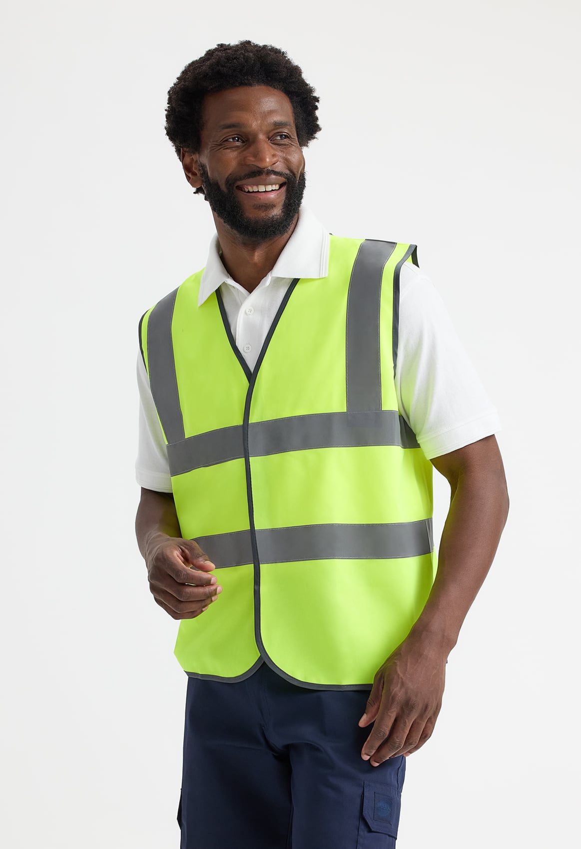 Unisex Hi-Vis Safety Waistcoat - EN ISO 20471 Class 2 | Yellow & Orange