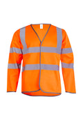 Long Sleeve Hi Vis Safety Waistcoat by wrapandcover.co.uk Uniforms teamwear and corporate giftsSpecialising in Central London and the home counties