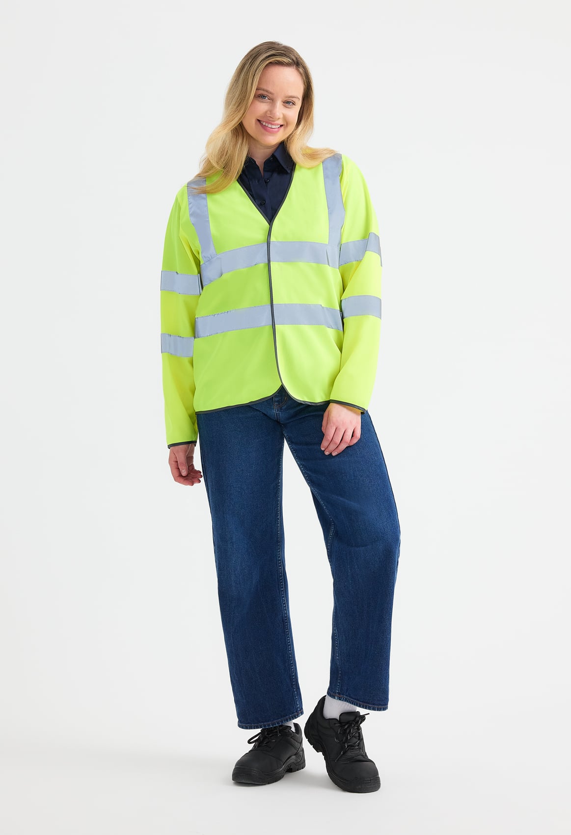 Unisex Hi-Vis Safety Waistcoat - EN ISO 20471 Class 3, Long Sleeve | Orange & Yellow