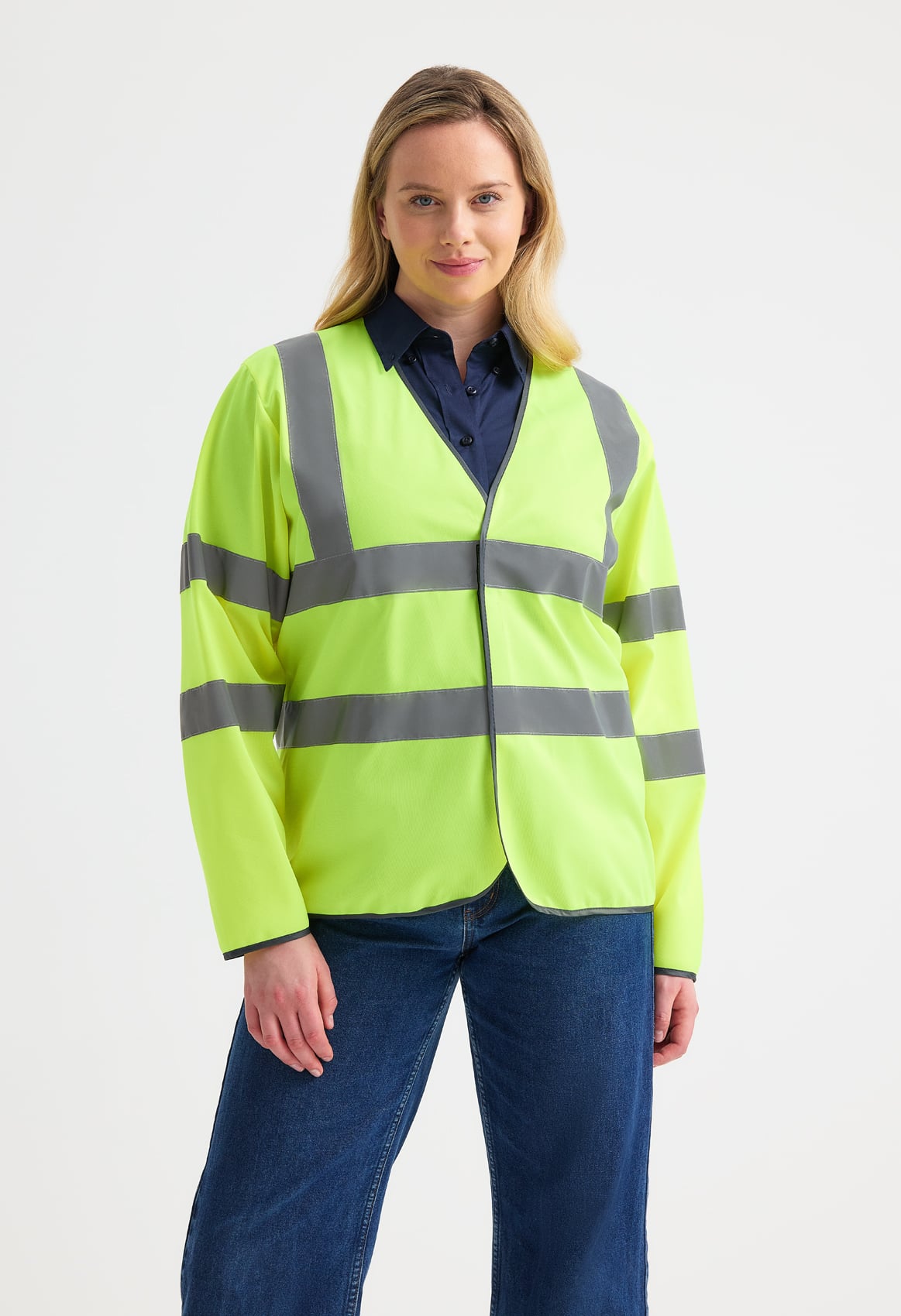 Unisex Hi-Vis Safety Waistcoat - EN ISO 20471 Class 3, Long Sleeve | Orange & Yellow