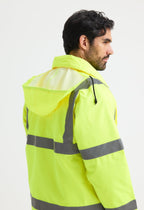 Unisex Hi-Vis Road Safety Jacket - EN ISO 20471 Class 3 Waterproof | Yellow & Orange