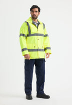 Unisex Hi-Vis Road Safety Jacket - EN ISO 20471 Class 3 Waterproof | Yellow & Orange