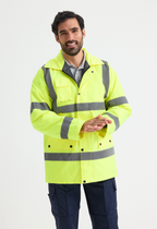 Hi Vis Road Safety Jacket by wrapandcover.co.uk Uniforms,  teamwear and custom corporate apparel. Specialising in Central London and the home counties.