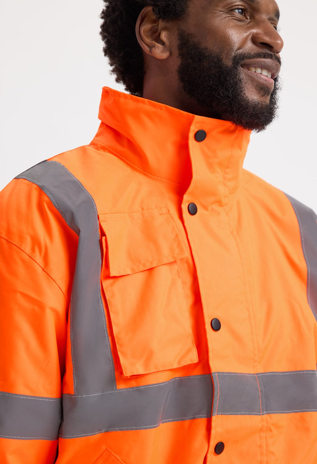 Unisex Hi-Vis Bomber Jacket - EN ISO 20471 Class 3 Waterproof | Yellow & Orange