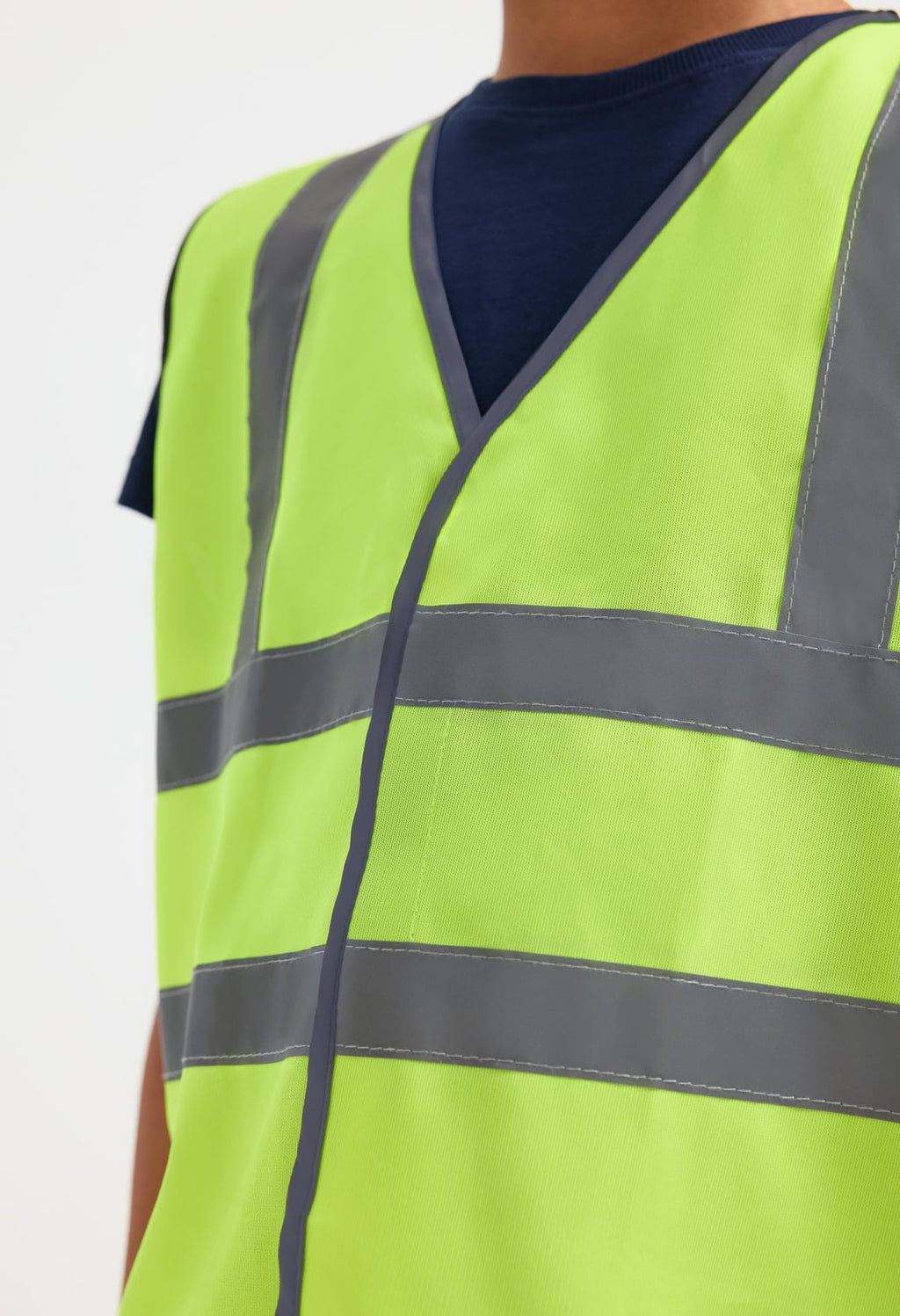 Children's Hi-Vis Safety Waistcoat - EN ISO 20471 Class 2 Certified | Orange & Yellow