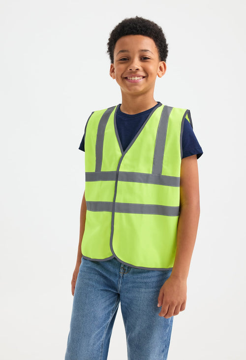 Children's Hi-Vis Safety Waistcoat - EN ISO 20471 Class 2 Certified | Orange & Yellow
