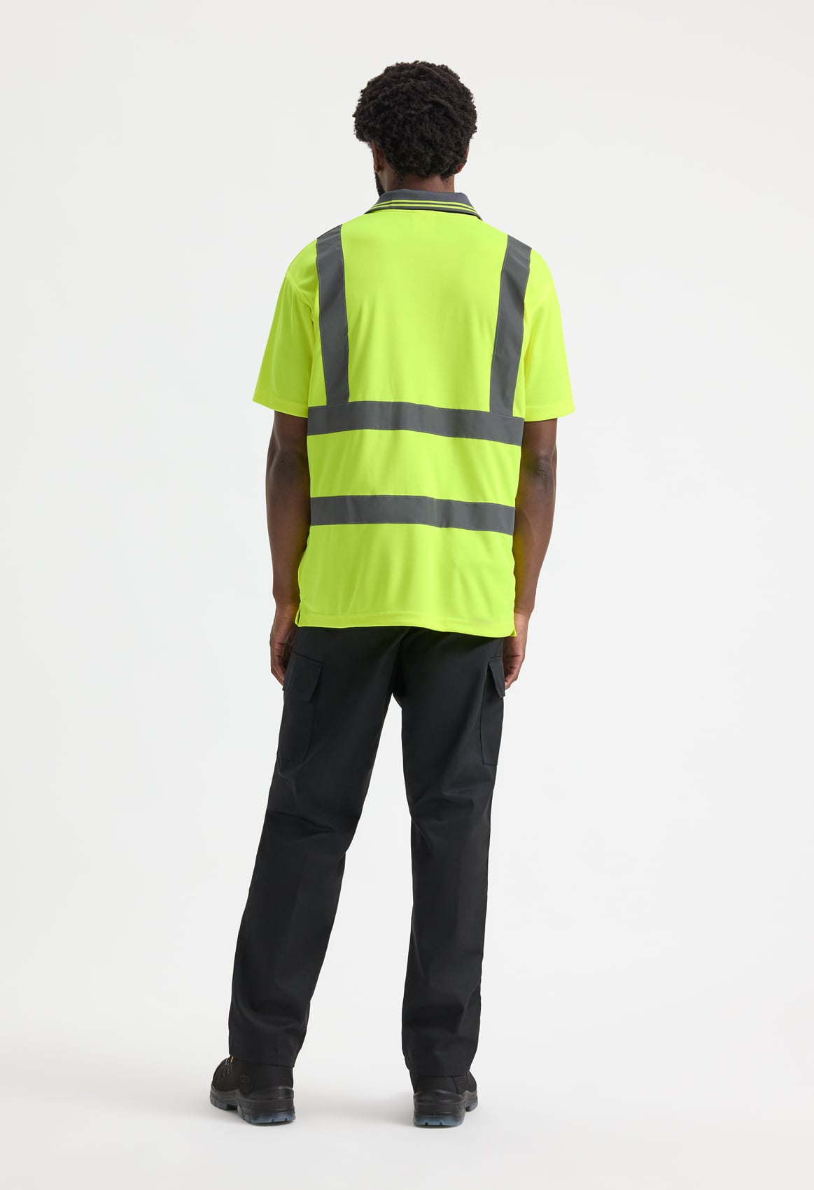 Unisex Hi-Vis Short Sleeve Polo Shirt - EN ISO 20471 Class 2, 175gsm Recycled Polyester | Yellow