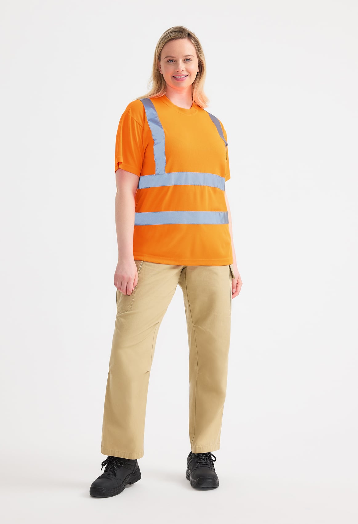 Unisex Hi-Vis Short Sleeve T-Shirt - EN ISO 20471 Class 2 | Yellow & Orange