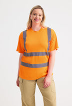 Unisex Hi-Vis Short Sleeve T-Shirt - EN ISO 20471 Class 2 | Yellow & Orange