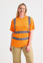 Hi Vis Short Sleeve T-Shirt by wrapandcover.co.uk Uniforms,  teamwear and custom corporate apparel. Specialising in Central London and the home counties.