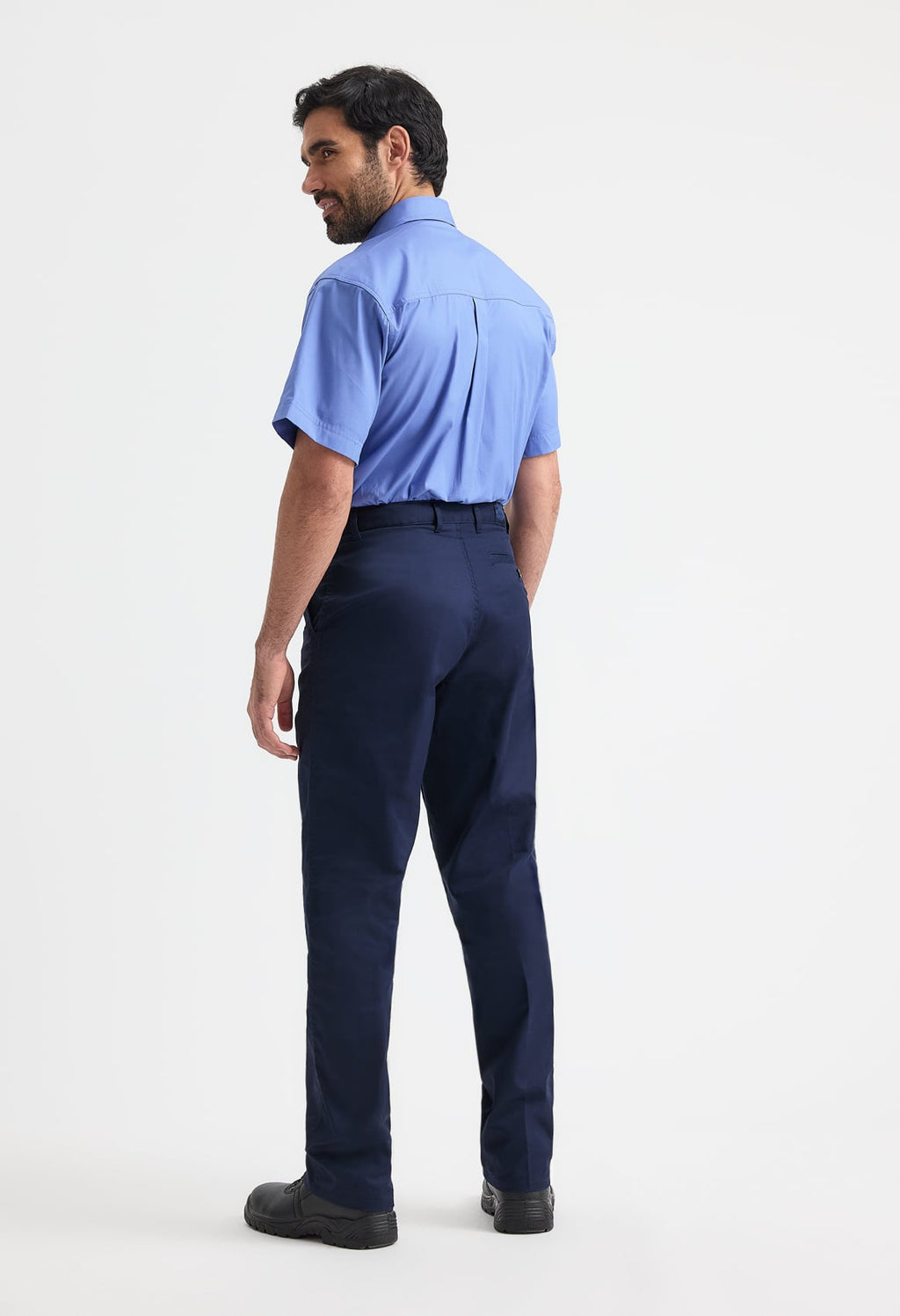 Unisex Workwear Trousers - 245gsm Polycotton, Regular Leg | Black & Navy