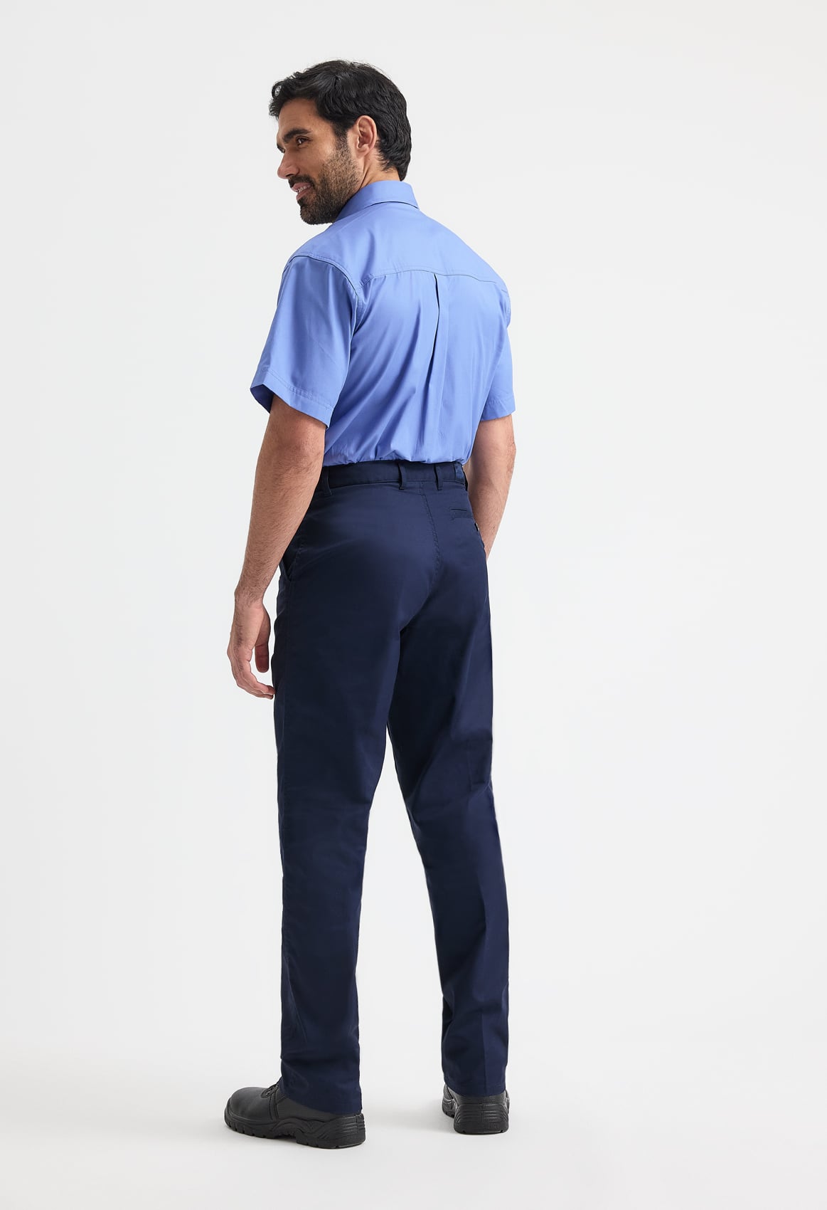 Unisex Workwear Trousers - 245gsm Polycotton, Regular Leg | Black & Navy