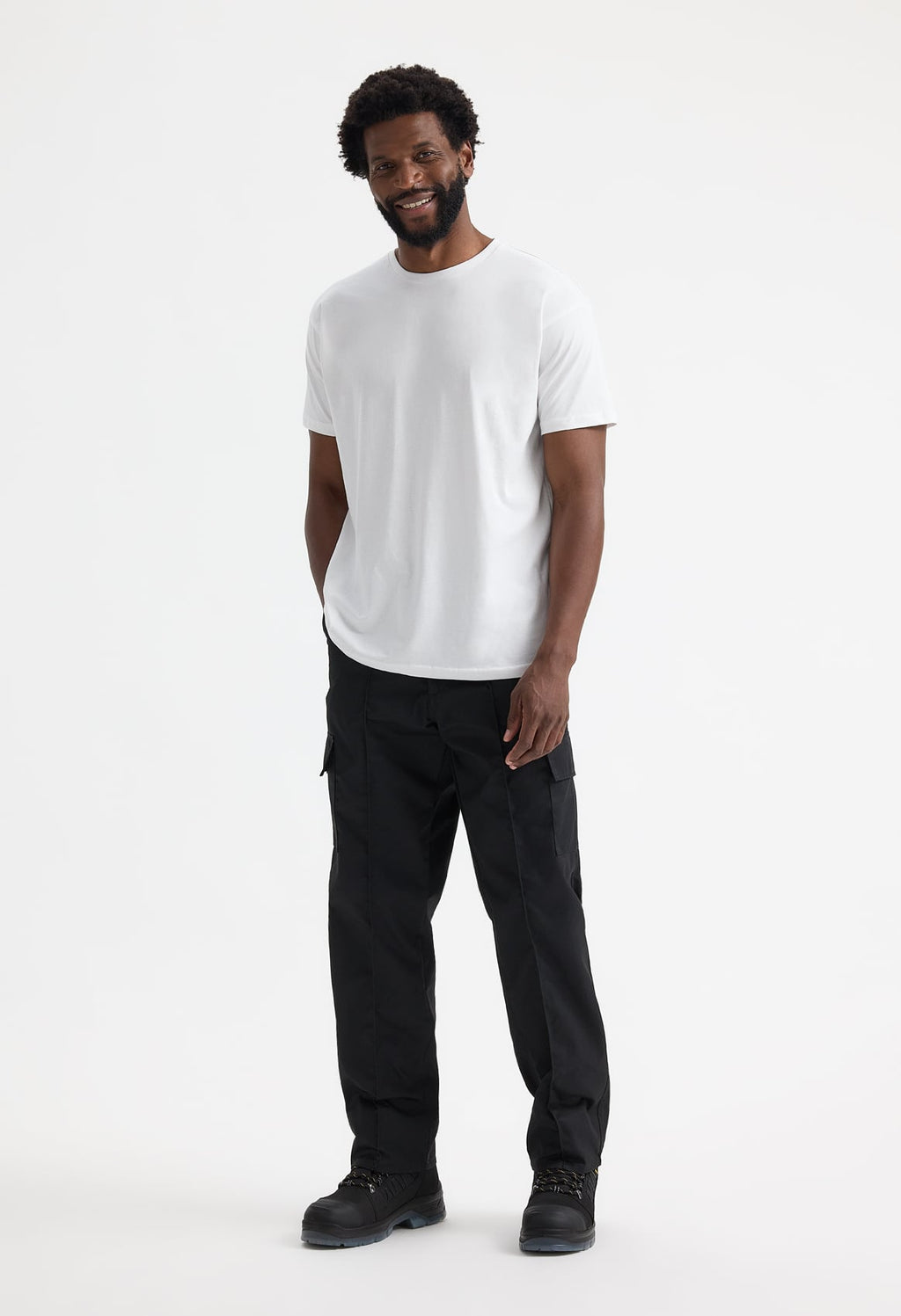 Unisex Cargo Trousers - 245gsm 65/35 Polycotton | Black & Navy