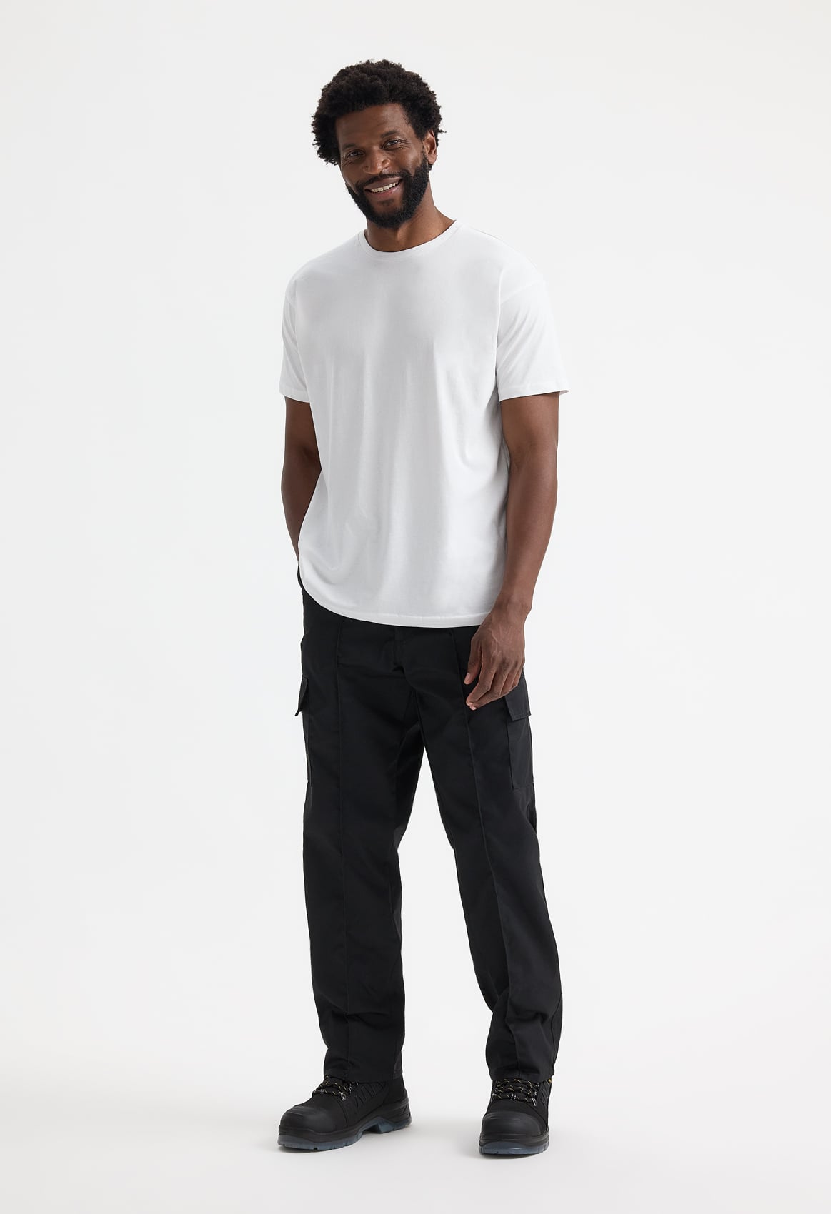 Unisex Cargo Trousers - 245gsm 65/35 Polycotton | Black & Navy