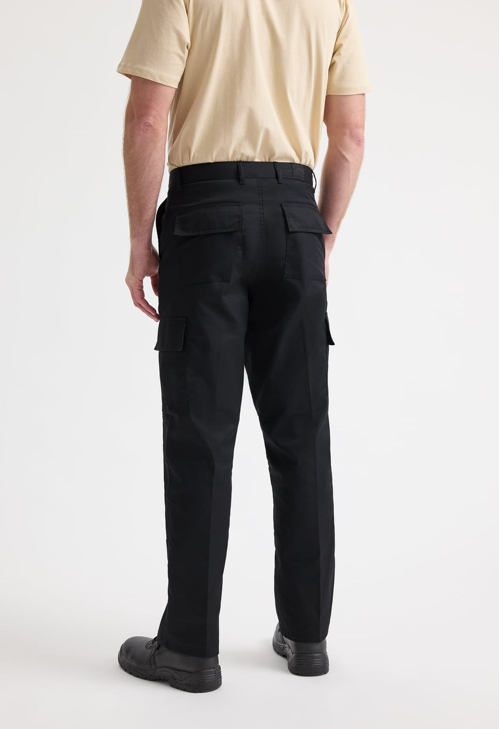 Unisex Cargo Trousers - 245gsm Polycotton, Knee Pad Pockets | Black & Navy