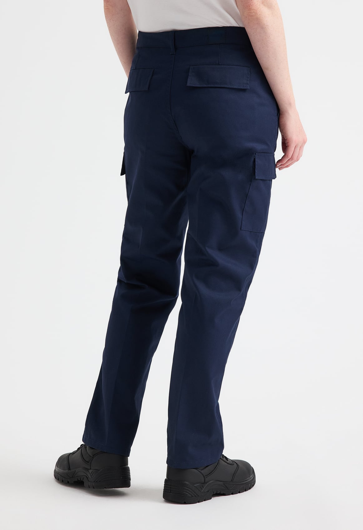 Ladies' Cargo Trousers - 245gsm 65/35 Polycotton | Black & Navy
