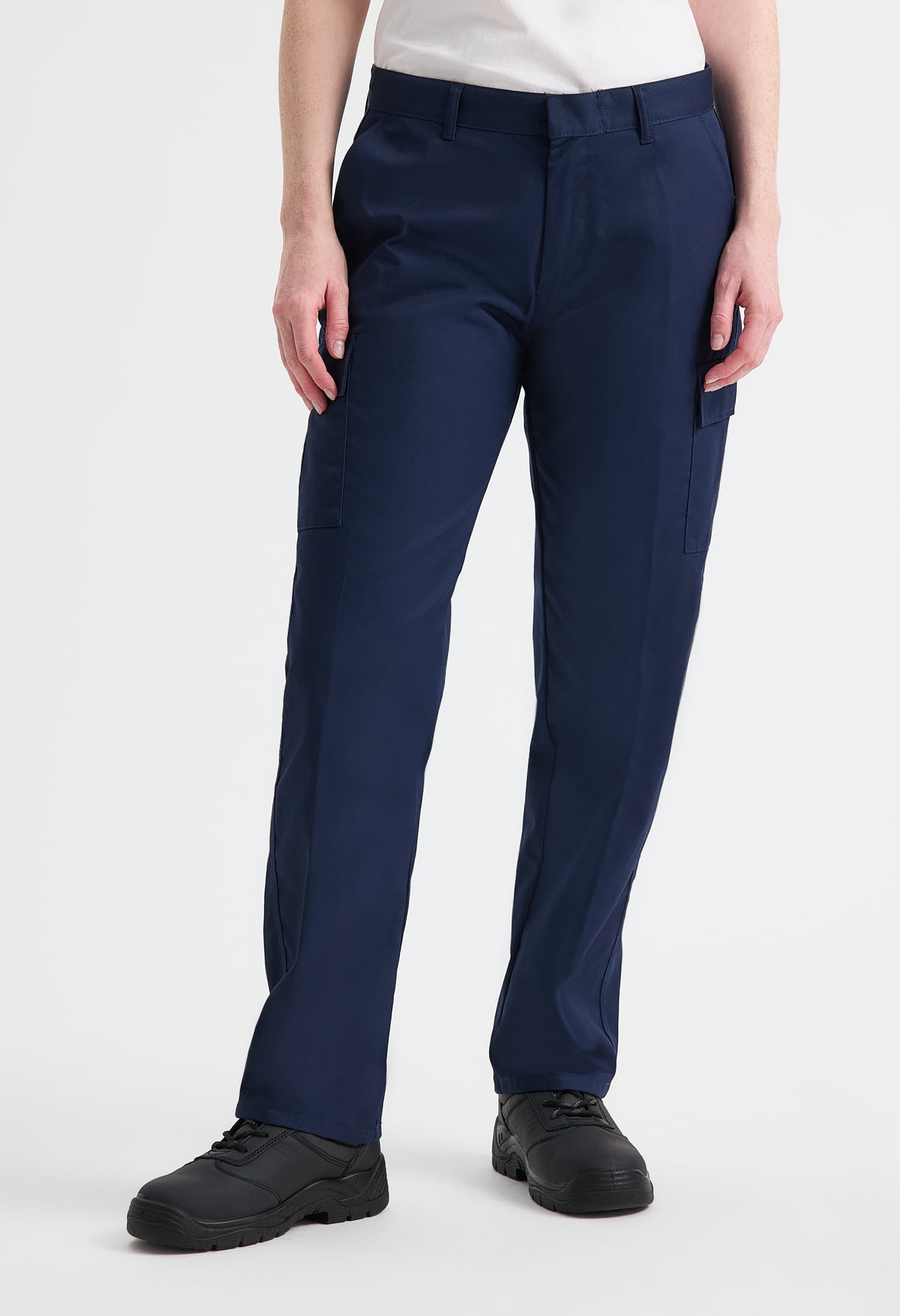 Ladies' Cargo Trousers - 245gsm 65/35 Polycotton | Black & Navy
