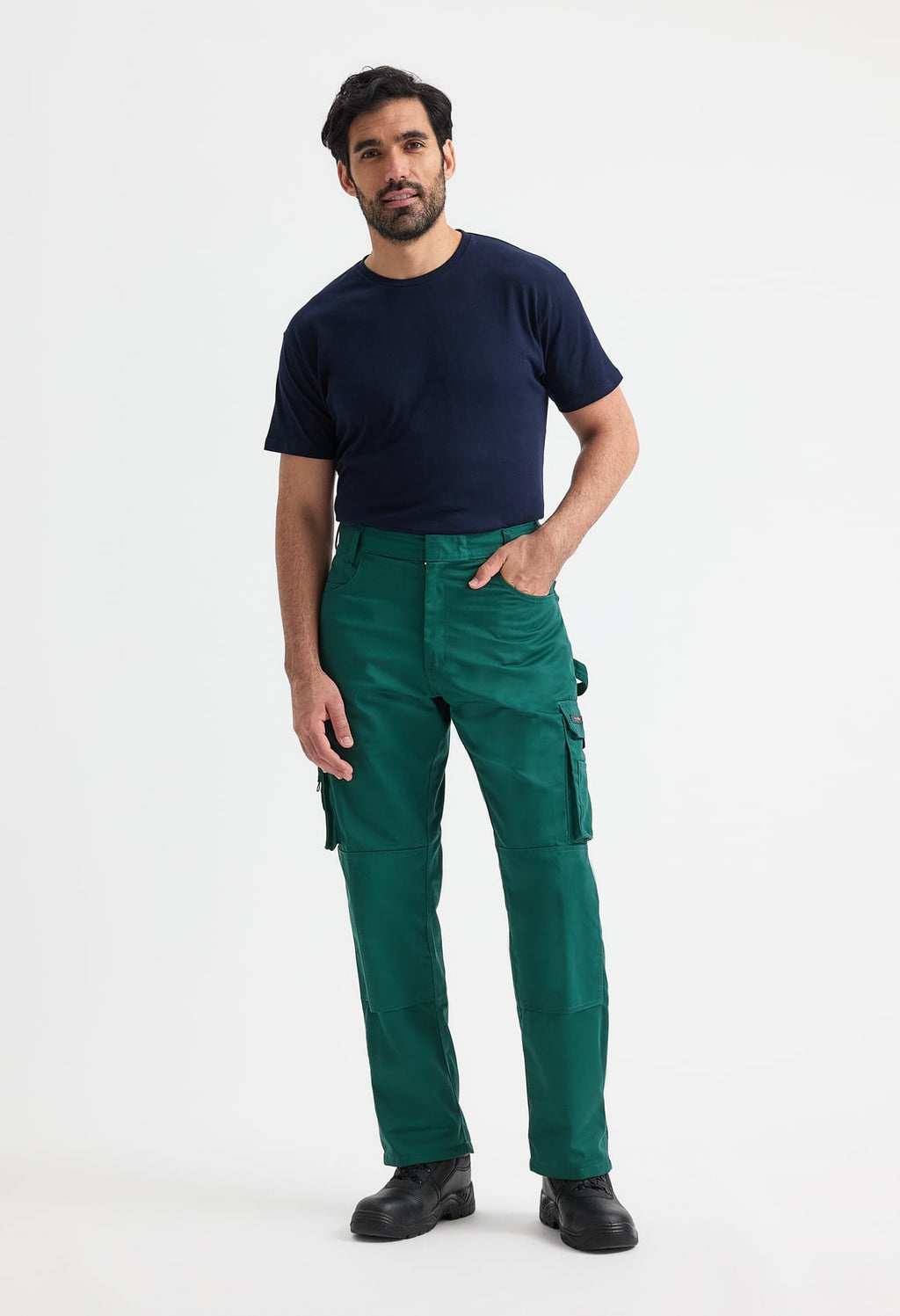 Unisex Super Pro Work Trousers - 330gsm Polycotton, Knee Pad Pockets & Hammer Loop | 4 Colours