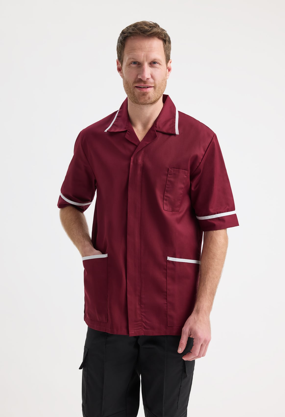 Men's Heavyweight Healthcare Tunic - 65/35 Polycotton Uniform | 11 Colours