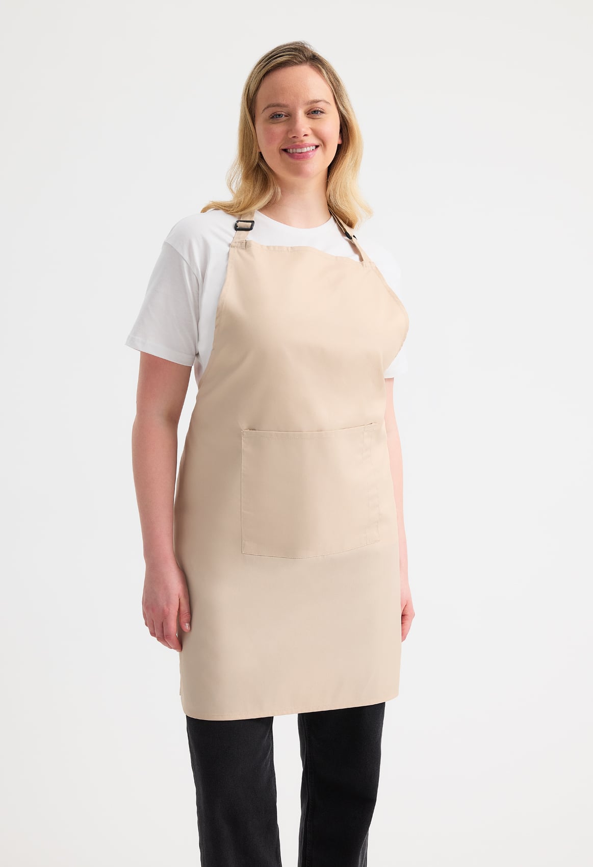 Unisex Bib Apron with Pocket - 195gsm Recycled Polycotton, Front Pocket | 5 Colours