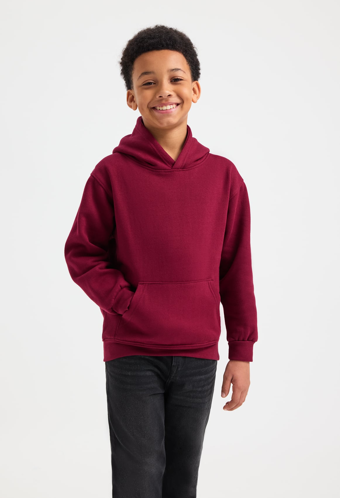 Children's Value Range Hooded Sweatshirt - 280gsm 50/50 Polycotton | Maroon
